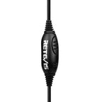 RETEVIS TK 2 Pin PTT Headphone Microphone for H-777 / RT-5R / RT-5RV / RT-B6, TK