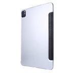 Silk Texture Three-fold Horizontal Flip Leather Case with Holder & Pen Slot, For iPad Pro 11 (2021)