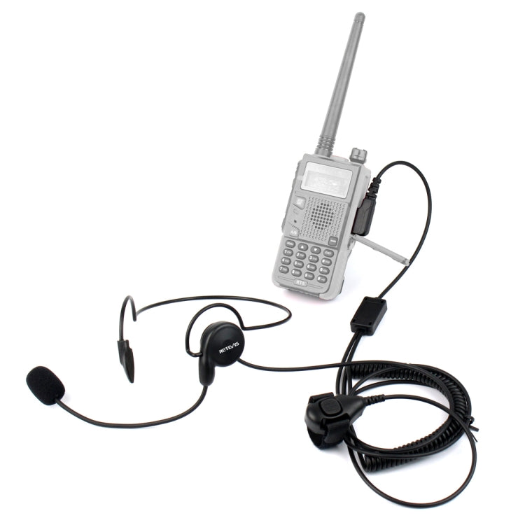 RETEVIS K-C2F 2 Pin PTT Finger Back-hanging Earphone Microphone for H-777/RT-5R/ 888s/UV5R, K-C2F K-C2F