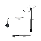 RETEVIS K-C2F 2 Pin PTT Finger Back-hanging Earphone Microphone for H-777/RT-5R/ 888s/UV5R, K-C2F