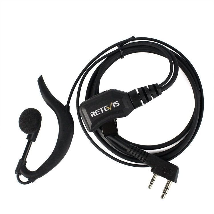 RETEVIS R-111 G Type PTT Adjustable Volume Earphone Microphone for H-777/RT-5R/RT1/RT2/RT5, R-111 K Head – Durable Build, Easy to Use R-111 K Head