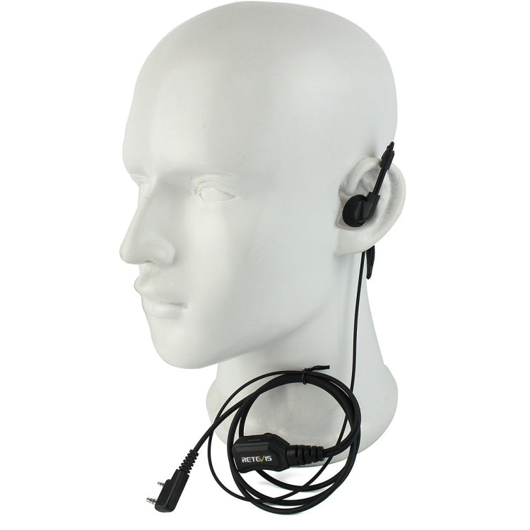 RETEVIS R-111 G Type PTT Adjustable Volume Earphone Microphone for H-777/RT-5R/RT1/RT2/RT5, R-111 K Head – Durable Build, Easy to Use