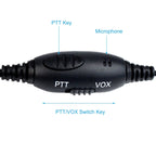 RETEVIS R-114 2 Pin K Head VOX Headset Earphone Microphone, R-114
