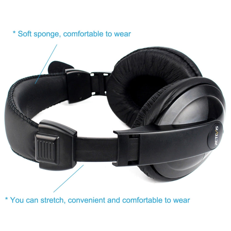 RETEVIS R-114 2 Pin K Head VOX Headset Earphone Microphone, R-114