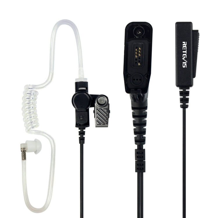 RETEVIS R-1M21 Two-wire Large PTT Acoustic Tube Earphone Microphone for Motorola XPR6000/XPR6550/DP4800/DP4801, R-1M21 – Durable Build, Easy to Use R-1M21