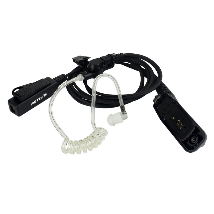 RETEVIS R-1M21 Two-wire Large PTT Acoustic Tube Earphone Microphone for Motorola XPR6000/XPR6550/DP4800/DP4801, R-1M21 – Durable Build, Easy to Use