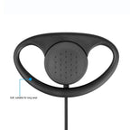 RETEVIS RE-3224 K 2 Pin D-type Earhook Earphone Microphone for H777/RT21/RT22/RT24/RT1/ RT3/RT81, RE-3224