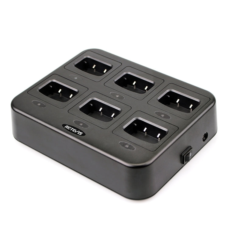 RETEVIS RTC777 Six-Way Walkie Talkie Charger for Retevis H777,, RTC777 AU Plug, RTC777 US Plug, RTC777 EU Plug, RTC777 UK Plug RTC777 AU Plug