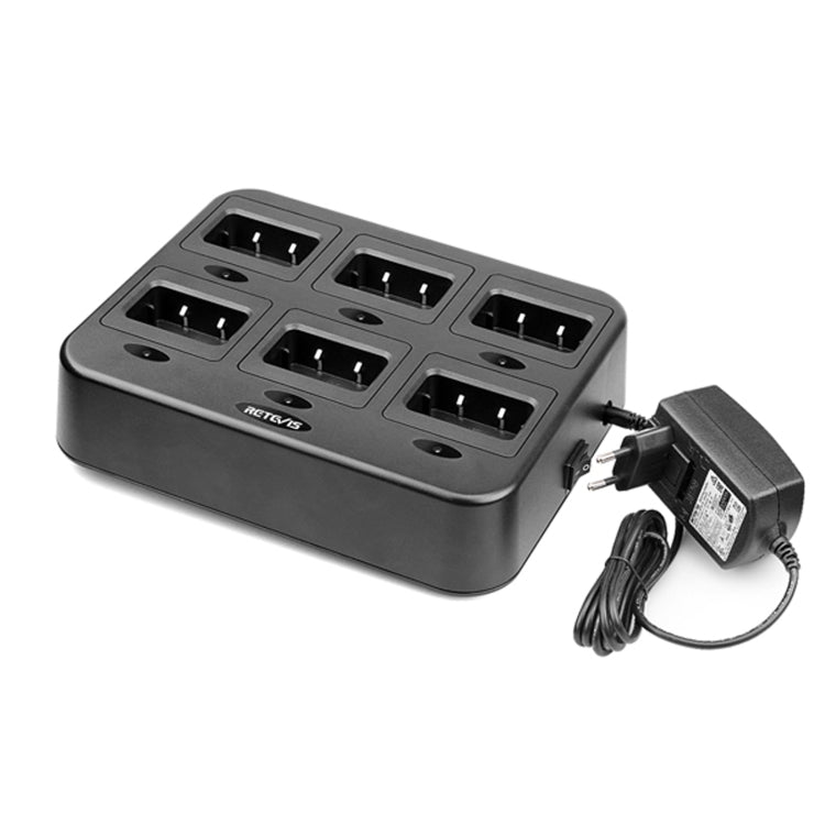 RETEVIS RTC27 Multi-function Six-Way Walkie Talkie Charger for Retevis RT27,, RTC27 EU Plug, RTC27 US Plug RTC27 EU Plug