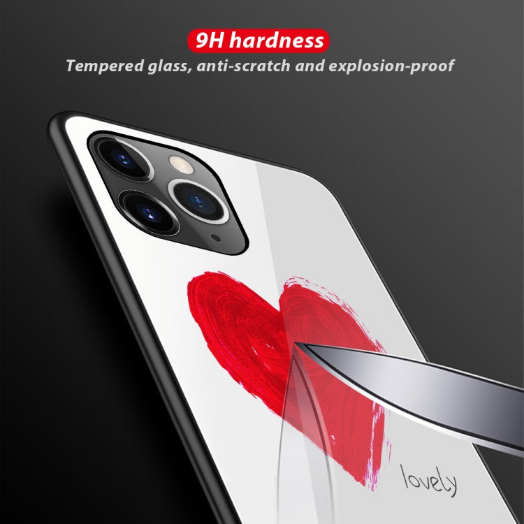Colorful Painted Glass Case, For iPhone 11