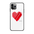 Colorful Painted Glass Case, For iPhone 11 Pro Max For iPhone 11 Pro Max Love