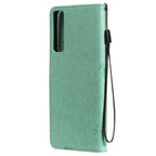 Tree & Cat Pattern Pressed Printing Horizontal Flip PU Leather Case with Holder & Card Slots & Wallet & Lanyard – Lanyard, Card Slot, Flip, For LG Stylo 7 5G / 4G, For OPPO F19 / A74 4G