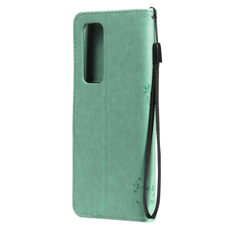 Tree & Cat Pattern Pressed Printing Horizontal Flip PU Leather Case with Holder & Card Slots & Wallet & Lanyard – Lanyard, Card Slot, Flip, For OPPO Reno5 Pro+ 5G / Find X3 Neo, For OPPO Find X3 / X3 Pro