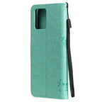 Tree & Cat Pattern Pressed Printing Horizontal Flip PU Leather Case with Holder & Card Slots & Wallet & Lanyard – Lanyard, Card Slot, Flip, For OPPO Realme 8 4G / Realme 8 Pro 4G, For OPPO Realme V13 5G / Realme 8 5G