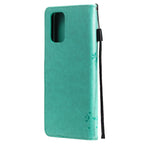 Tree & Cat Pattern Pressed Printing Horizontal Flip PU Leather Case with Holder & Card Slots & Wallet & Lanyard – Lanyard, Card Slot, Flip, For Xiaomi Redmi Note 10 4G, For Xiaomi Redmi Note 10 Pro
