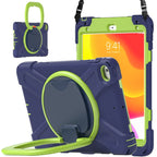 Protective Case – Silicone (iPad mini 5) #2 For iPad mini 5 4 Navy Blue+Yellow Green