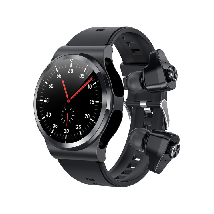 G69 1.3 inch IPS Touch Screen IP67 Waterproof Bluetooth Earphone Smart Watch, Support Sleep Monitoring / Heart Rate Monitoring / Bluetooth Call Black