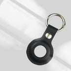 Shockproof Anti-scratch Leather Protective Case Cover Key Chain with Hang Loop For AirTag 2nd Gen / AirTag 1st Gen