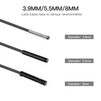 P60B 8mm 1080P 2.4 inch IPS Screen IP68 Waterproof HD Digital Endoscope, 8mm 2m Hard Cable, 8mm 5m Hard Cable, 8mm 10m Hard Cable