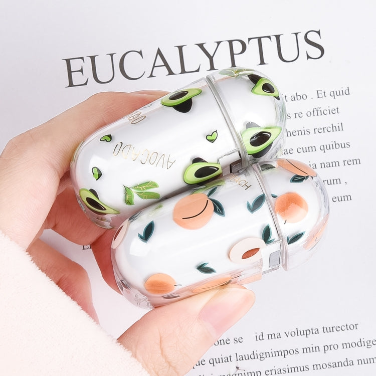Bronzing Fruit Pattern PC Earphone Hard Protective Case, For AirPods 1...