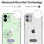 Ultra-thin Electroplating Dandelion Pattern Protective Case, For iPhone... (iPhone 11)