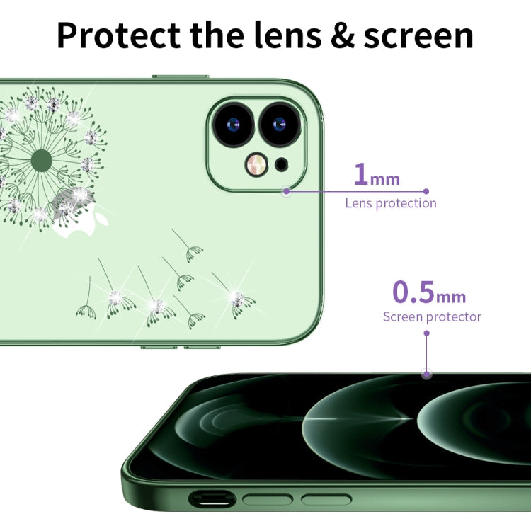 Ultra-thin Electroplating Dandelion Pattern Protective Case, For iPhone... (iPhone 12 Pro Max)