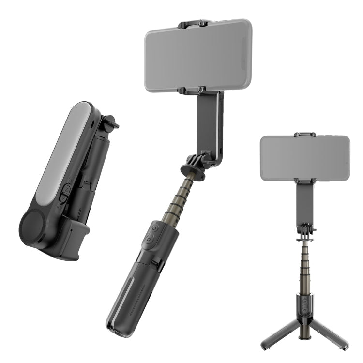L09 Mini Folding Fill Light Gimbal Stabilizer Tripod Black