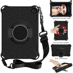 Spider King EVA Protective Case with Adjustable Shoulder Strap & Holder – Durable Build, Easy to Use, For Amazon Kindle Fire HD 8 2020, For iPad Mini 5 / 4 / 3 / 2 / 1, For Huawei MediaPad M5 Lite 8.0 inch, For Huawei MediaPad M6 8.4