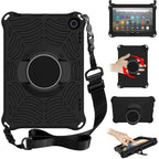Spider King EVA Protective Case with Adjustable Shoulder Strap & Holder – Durable Build, Easy to Use, For Amazon Kindle Fire HD 8 2020, For iPad Mini 5 / 4 / 3 / 2 / 1, For Huawei MediaPad M5 Lite 8.0 inch, For Huawei MediaPad M6 8.4