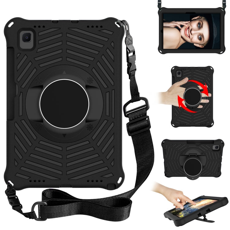 Spider King EVA Protective Case with Adjustable Shoulder Strap & Holder & Pen Slot, For Samsung Galaxy Tab A7 10.4 2020 SM-T500 / SM-T505, For Samsung Galaxy Tab S5e 10.5 SM-T720 / SM-T725                                                                ... For Samsung Galaxy Tab A7 10.4 2020 SM-T500 SM-T505 Black