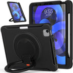 Shocproof Silicone + PC Protective Case with 360 Degree Rotation Foldable Handle Grip Holder & Pen Slot – Durable Build, Easy to Use, For iPad Air 4 10.9 / Pro 11 2021 / 2020 / 2018, For Samsung Galaxy Tab A7 10.4 2020 T500