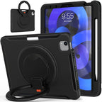 Shocproof Silicone + PC Protective Case with 360 Degree Rotation Foldable Handle Grip Holder & Pen Slot – Durable Build, Easy to Use, For iPad Air 4 10.9 / Pro 11 2021 / 2020 / 2018, For Samsung Galaxy Tab A7 10.4 2020 T500