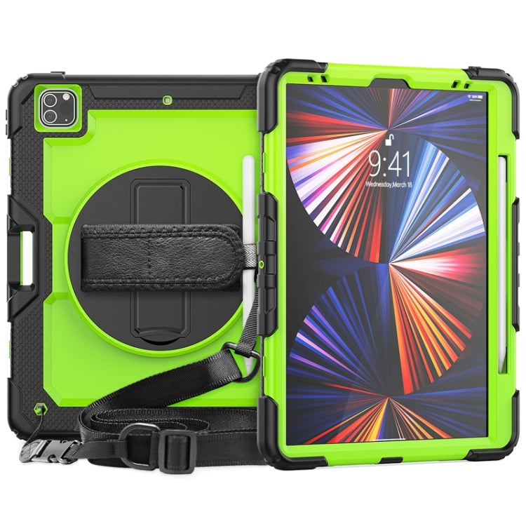 Protective Case – Shockproof, Silicone (iPad Pro 12) #2 For iPad Pro 12.9 2022 2021 2020 2018 Lime PC+Black