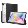 DUX DUCIS TOBY Series Antiskid PU Leather + PC + TPU Horizontal Flip Case with Holder & Pen Slot & Sleep / Wake-up Function – Flip, Leather, TPU, For Samsung Galaxy Tab S6 Lite For Samsung Galaxy Tab S6 Lite Black