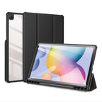 DUX DUCIS TOBY Series Antiskid PU Leather + PC + TPU Horizontal Flip Case with Holder & Pen Slot & Sleep / Wake-up Function – Flip, Leather, TPU, For Samsung Galaxy Tab S6 Lite For Samsung Galaxy Tab S6 Lite Black