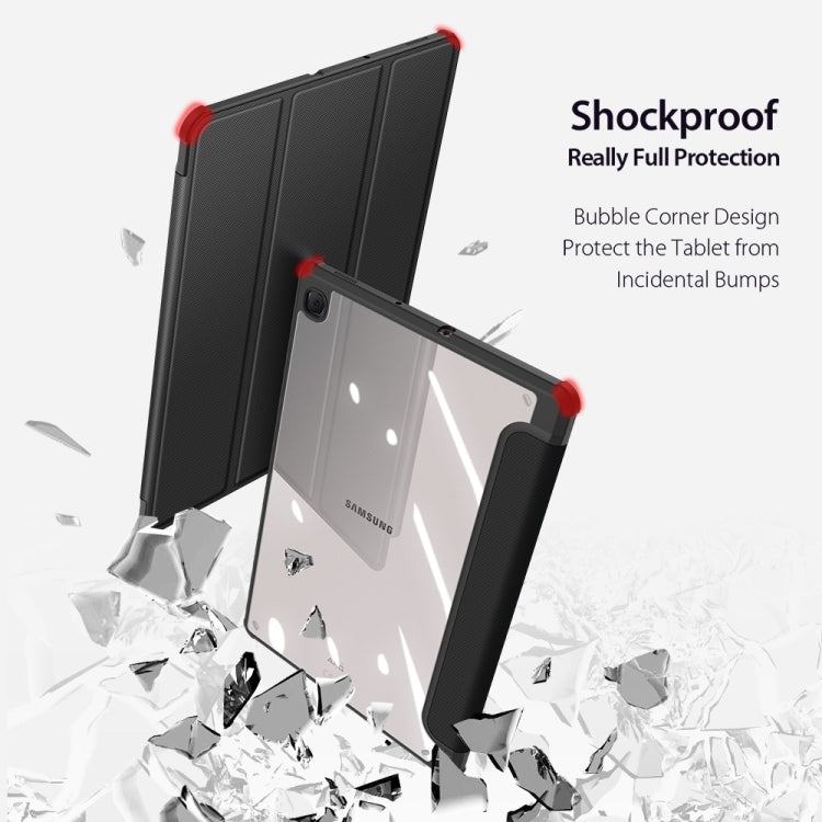 DUX DUCIS TOBY Series Antiskid PU Leather + PC + TPU Horizontal Flip Case with Holder & Pen Slot & Sleep / Wake-up Function – Flip, Leather, TPU, For Samsung Galaxy Tab S6 Lite