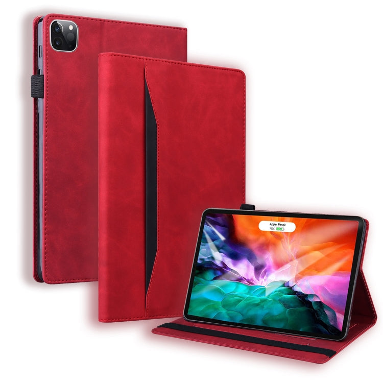 Business Shockproof Horizontal Flip Leather Case with Holder & Card Slots & Photo Frame & Pen Slot & Sleep / Wake-up Function, For iPad Pro 11 inch 2021 & 2018 / Air 2020 10.9, For Lenovo M10 Plus TB-X606F, For Lenovo M10 FHD REL TB-X605FC / TB-X605LC ... For iPad Pro 11 inch 2021 & 2018 Air 2020 10.9 Red