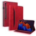 Business Shockproof Horizontal Flip Leather Case with Holder & Card Slots & Photo Frame & Pen Slot & Sleep / Wake-up Function – Shockproof, Card Slot, Flip, For Samsung Galaxy Tab S8+ / Tab S8 Plus /  Tab S7 FE / Tab S7+ SM-T970 / SM-T976B...