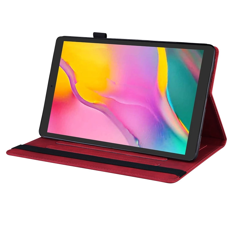 Business Shockproof Horizontal Flip Leather Case with Holder & Card Slots & Photo Frame & Pen Slot & Sleep / Wake-up Function – Shockproof, Card Slot, Flip, For Amazon Fire HD 10  / 10 Plus 2021