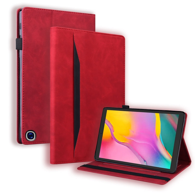 Business Shockproof Horizontal Flip Leather Case with Holder & Card Slots & Photo Frame & Pen Slot & Sleep / Wake-up Function – Shockproof, Card Slot, Flip, For Amazon Fire HD 10  / 10 Plus 2021