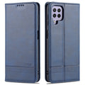 AZNS Magnetic Calf Texture Horizontal Flip Leather Case with Card Slots & Holder & Wallet, For Samsung Galaxy A22 4G, For Samsung Galaxy A22 5G For Samsung Galaxy A22 4G Dark Blue