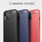 Brushed Texture Carbon Fiber TPU Case, For iPhone 13, For iPhone 13...