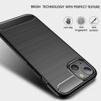Brushed Texture Carbon Fiber TPU Case, For iPhone 13, For iPhone 13...