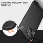 Brushed Texture Carbon Fiber TPU Case, For iPhone 13, For iPhone 13...