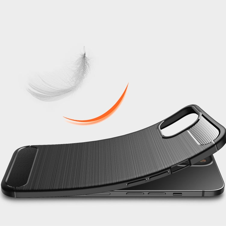 Brushed Texture Carbon Fiber TPU Case, For iPhone 13, For iPhone 13...