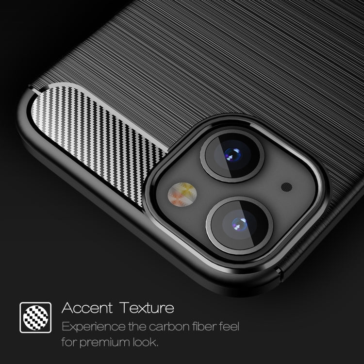 Brushed Texture Carbon Fiber TPU Case, For iPhone 13, For iPhone 13...