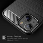 Brushed Texture Carbon Fiber TPU Case, For iPhone 13, For iPhone 13...