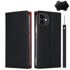 Case – Leather (iPhone 12 mini) #17 For iPhone 12 mini Black