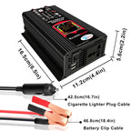 Tang III Generation 12V to 110V 6000W Car Power Inverter with LCD Display & Dual USB, 12V to 110V