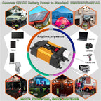 Little Wasp 12V to 220V 4000W Car Power Inverter with LED Display & Dual USB, 12V to 220V 4000W